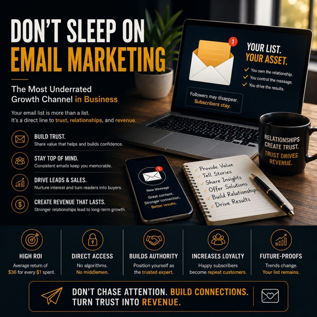 Don’t Sleep on Email Marketing: Why Email Marketing Matters And Why It’s The Most Underrated Growth Channel in Business.